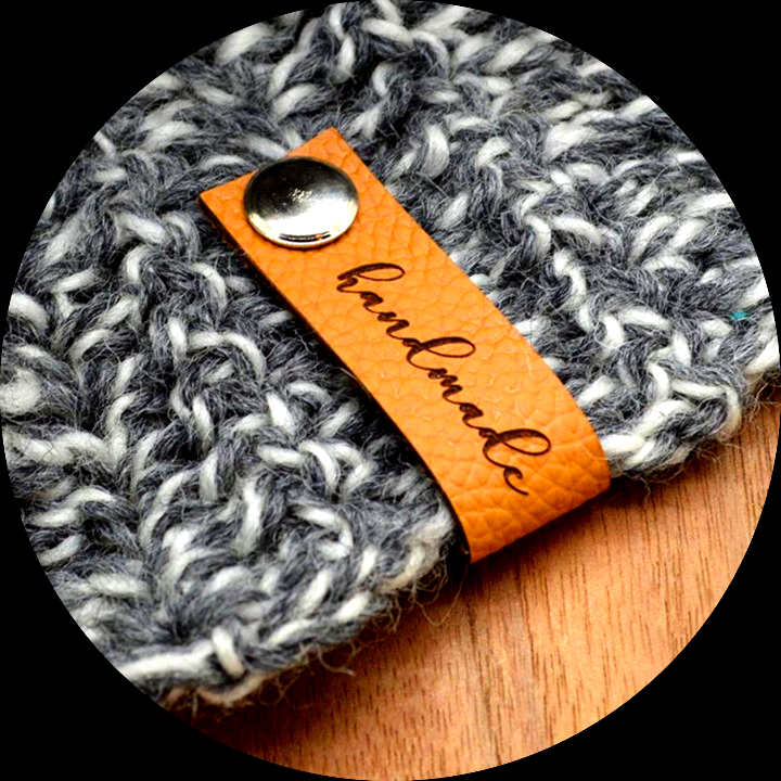 Etichete pentru nituri - tricotat , etichete personalizate, din piele ,  piele de tag-uri , etichete personalizate, croșetat pentru \ Îmbrăcăminte  De Cusut & Tesatura - Sagora.ro