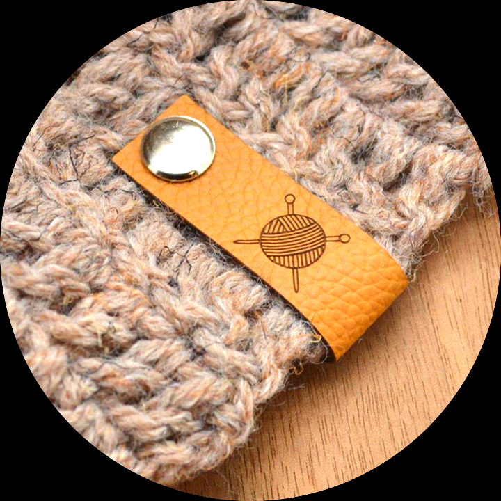Etichete pentru nituri - tricotat , etichete personalizate, din piele ,  piele de tag-uri , etichete personalizate, croșetat pentru \ Îmbrăcăminte  De Cusut & Tesatura - Sagora.ro