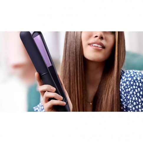 Dedeman - Placa de par Philips BHS377/00, invelis ceramic cu cheratina,  temperatura reglabila 160 - 230 grade, tehnologie ThermoProtect, 10 setari  de temperatura, oprire automata, functie de blocare a butoanelor, neagra -  Dedicat planurilor tale